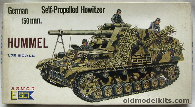 ESCI 1/72 Hummel Self-Propelled Howitzer 150mm, 8013 plastic model kit